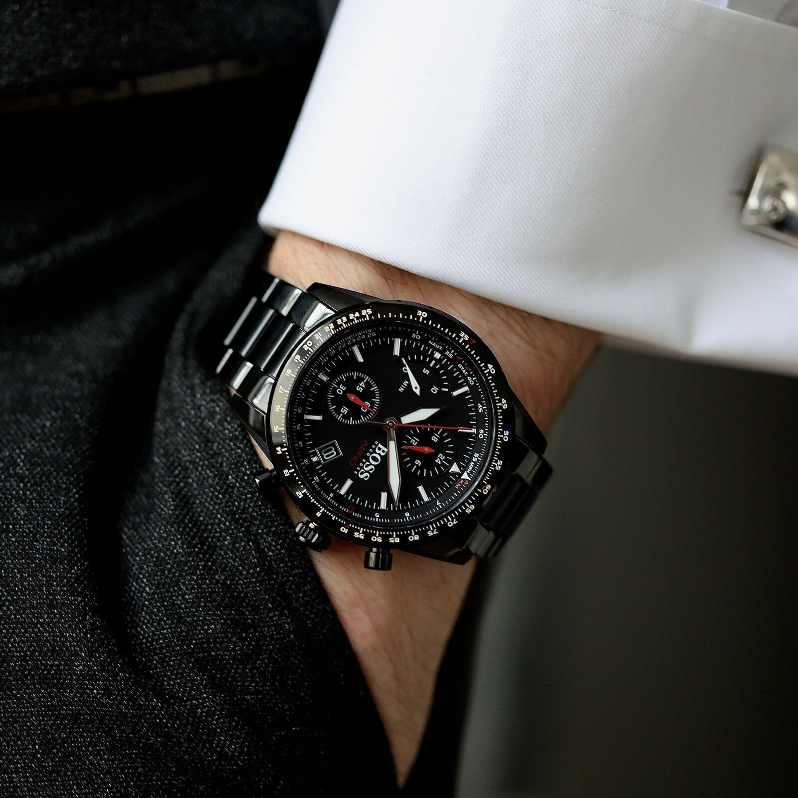 Men's Hugo Boss Aero Analog Stainless Steel Watch - 1513771